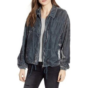 NWT BB Dakota Chillax Velvet Bomber Jacket